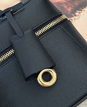 Fortok Loro Piana Extra Bag L23 Black Leather 23/8/13cm - 2