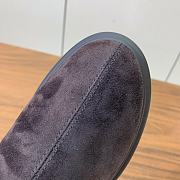 Fortok The Row Boots Suede Leather in Chocolate Brown  - 3