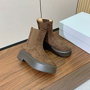 Fortok The Row Boots Suede Leather in Brown - 5