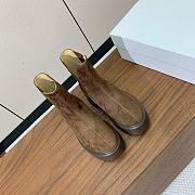 Fortok The Row Boots Suede Leather in Brown - 4