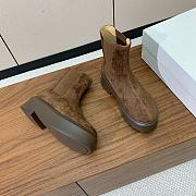 Fortok The Row Boots Suede Leather in Brown - 3