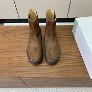 Fortok The Row Boots Suede Leather in Brown - 2
