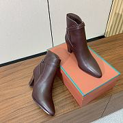 Fortok Loro Piana Felicity Ankle Boot Brown 7cm - 1
