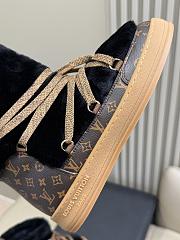 Fortok Louis Vuitton LV Cloud Lace-Up Ankle Boot sneaker in Black shearling - 6