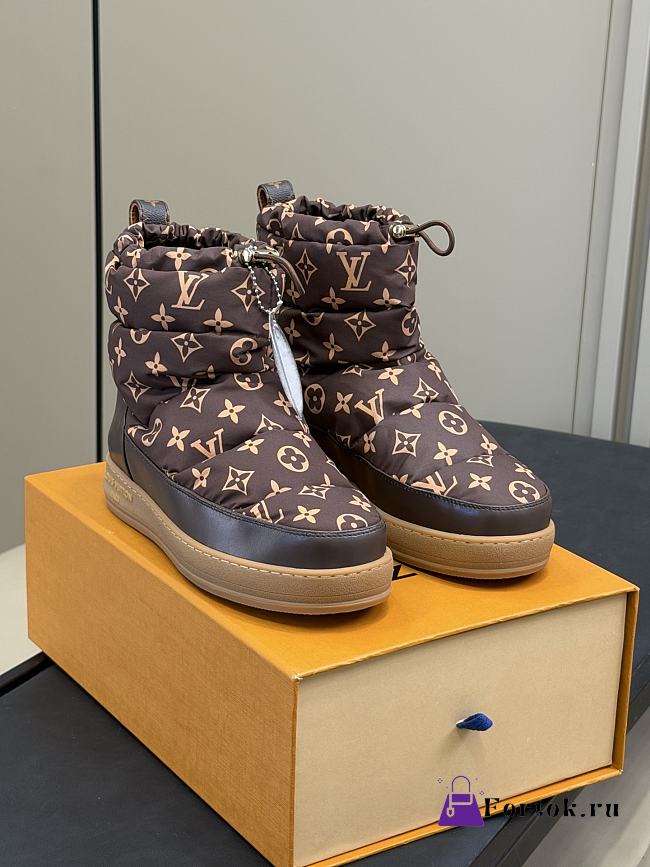 Fortok Louis Vuitton LV Cloud ankle boot sneaker Brown - 1