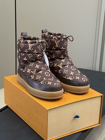 Fortok Louis Vuitton LV Cloud ankle boot sneaker Brown