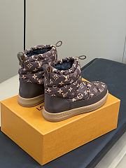 Fortok Louis Vuitton LV Cloud ankle boot sneaker Brown - 2