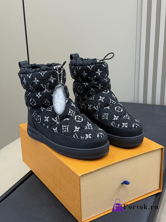 Fortok Louis Vuitton LV Cloud ankle boot sneaker Black - 1