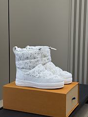 Fortok Louis Vuitton LV Cloud ankle boot sneaker White Monogram - 6