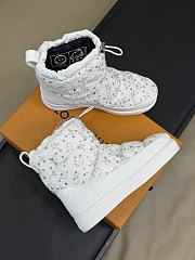 Fortok Louis Vuitton LV Cloud ankle boot sneaker White Monogram - 3