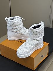 Fortok Louis Vuitton LV Cloud ankle boot sneaker White Monogram - 2