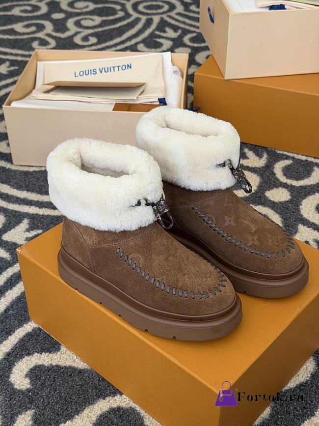 Fortok Louis Vuitton Cortina ankle boots Brown - 1