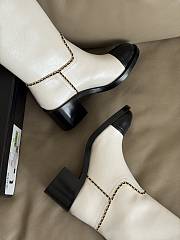 Fortok Chanel Knee-High Boots White - 5