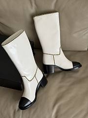 Fortok Chanel Knee-High Boots White - 4