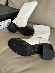 Fortok Chanel Knee-High Boots White - 3