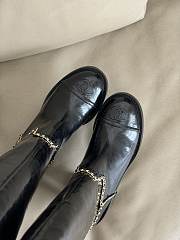 Fortok Chanel Knee-High Boots Black - 5