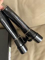 Fortok Chanel Knee-High Boots Black - 3