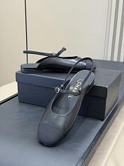 Fortok Chanel slingback shoes Black - 6