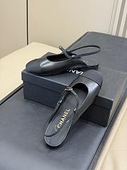 Fortok Chanel slingback shoes Black - 3