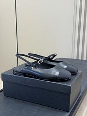 Fortok Chanel slingback shoes Black - 2