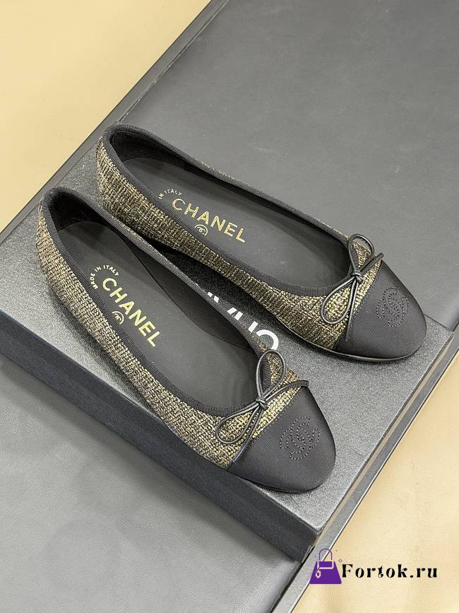 Fortok Chanel ballet flats Tweed  - 1