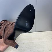 Fortok YSL Saint Laurent Brown Suede Knee Length Boots 9.5cm - 6