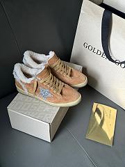 Fortok Golden Goose Super-Star Sneaker With Fur Brown - 1