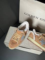 Fortok Golden Goose Super-Star Sneaker With Fur Brown - 6