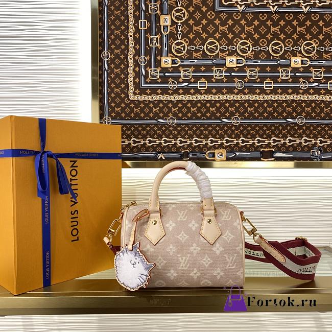 Fortok Louis Vuitton Speedy Bandoulière 20 Grace Coddington Miaowgram 20.5 x 13.5 x 12 cm  - 1