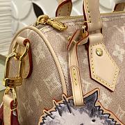 Fortok Louis Vuitton Speedy Bandoulière 20 Grace Coddington Miaowgram 20.5 x 13.5 x 12 cm  - 2