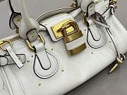 Fortok Chloé Paddington bag in white 36*18*18cm - 6