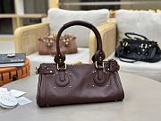Fortok Chloé Paddington bag in Burgundy 36*18*18cm - 2