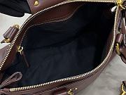 Fortok Chloé Paddington bag in Burgundy 36*18*18cm - 5