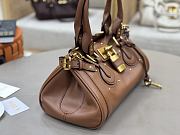 Fortok Chloé Paddington bag in Brown 36*18*18cm - 5