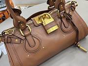 Fortok Chloé Paddington bag in Brown 36*18*18cm - 4