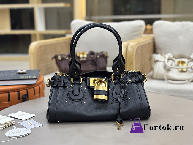 Fortok Chloé Paddington bag in Black 36*18*18cm - 1