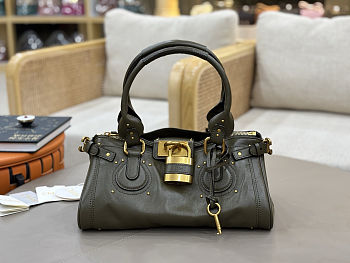 Fortok Chloé Paddington bag in Green 36*18*18cm