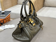 Fortok Chloé Paddington bag in Green 36*18*18cm - 4