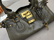 Fortok Chloé Paddington bag in Green 36*18*18cm - 5