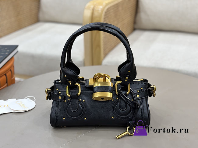 Fortok Chloé Paddington small bag in Black 26*12*12cm - 1