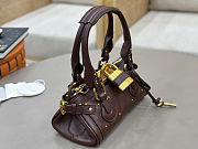 Fortok Chloé Paddington small bag in Burgundy 26*12*12cm - 4