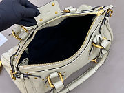 Fortok Chloé Paddington bag in Aqua Grey 36*18*18cm - 4