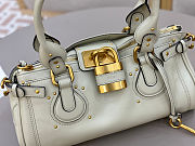 Fortok Chloé Paddington bag in Aqua Grey 36*18*18cm - 2
