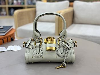 Fortok Chloé Paddington small bag in Aqua Grey 26*12*12cm