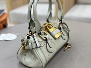 Fortok Chloé Paddington small bag in Aqua Grey 26*12*12cm - 4