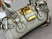 Fortok Chloé Paddington small bag in Aqua Grey 26*12*12cm - 3