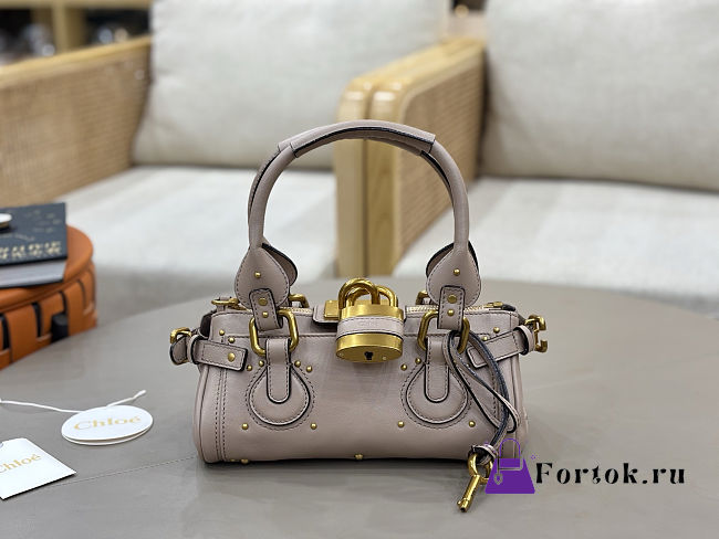 Fortok Chloé Paddington small bag in Taupe Beige 26*12*12cm - 1