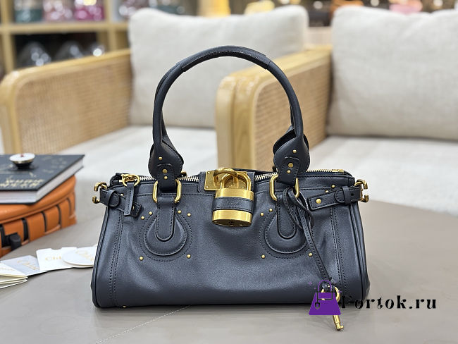 Fortok Chloé Paddington bag in Grey 36*18*18cm - 1