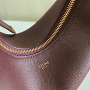 Fortok Celine Lulu bag in Burgundy 21x24x5cm - 5