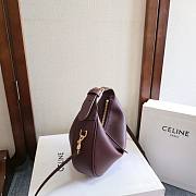 Fortok Celine Lulu bag in Burgundy 21x24x5cm - 4